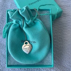 Tiffany heart charm necklace.